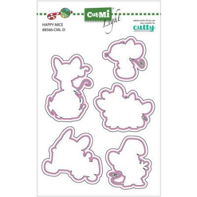 Impronte d'Autore Outline Dies - Happy Mice